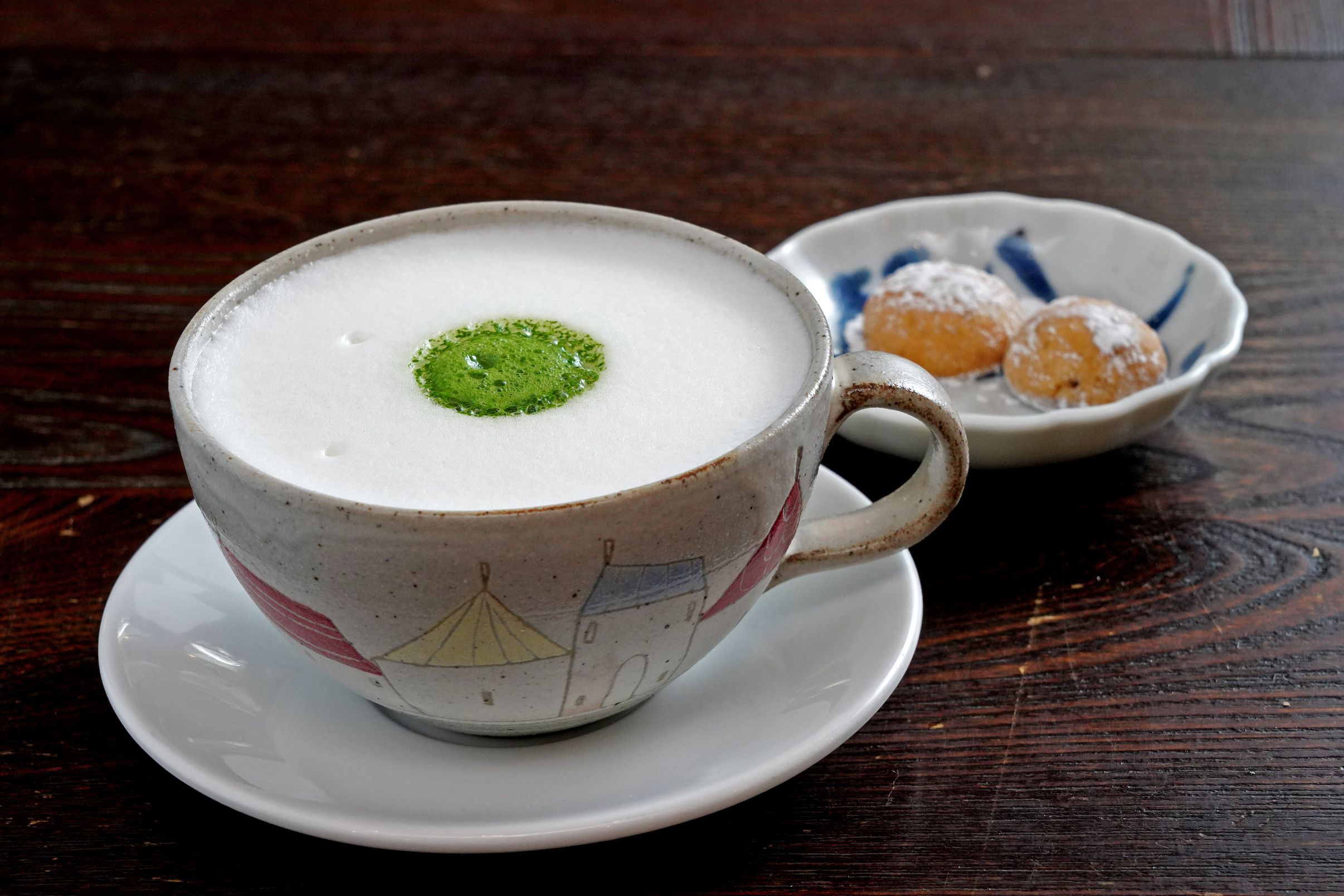 ホット抹茶オレ